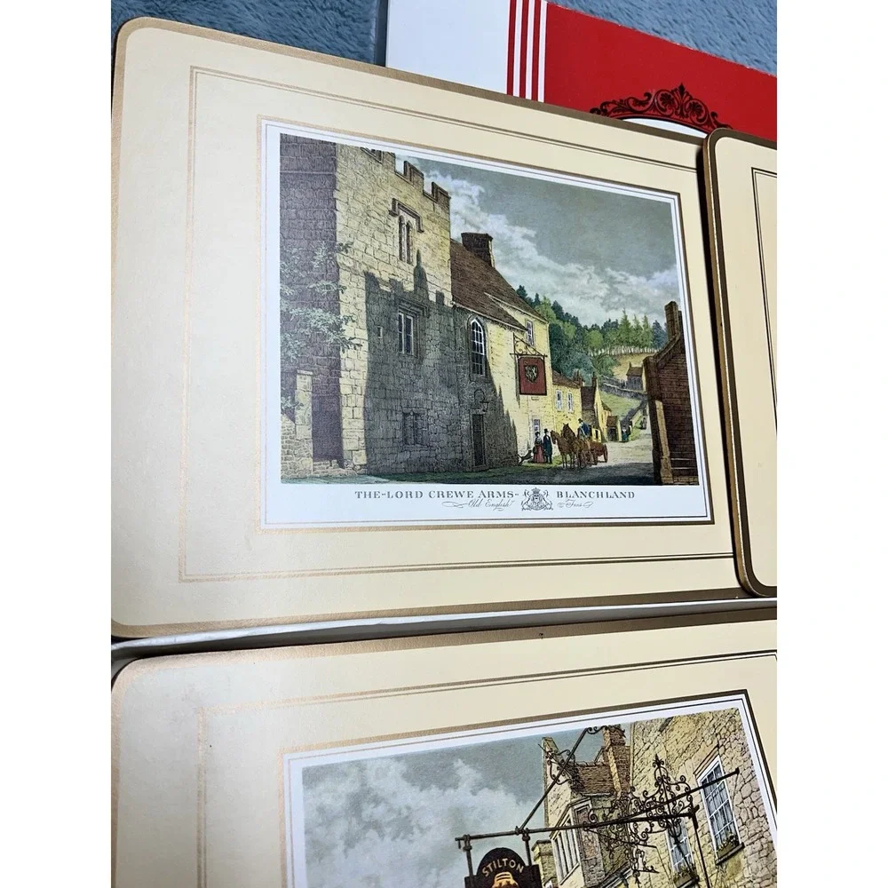 Vintage Pimpernel Place Mats English Inns Four‎ Traditional Mats